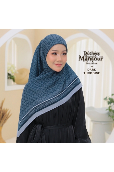 BAWAL PRINTED MANSOOR - DARK TURQOISE